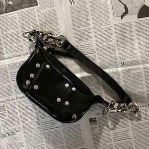 Urban Outfitters Shelby Studded Mini Shoulder Bag - Black
